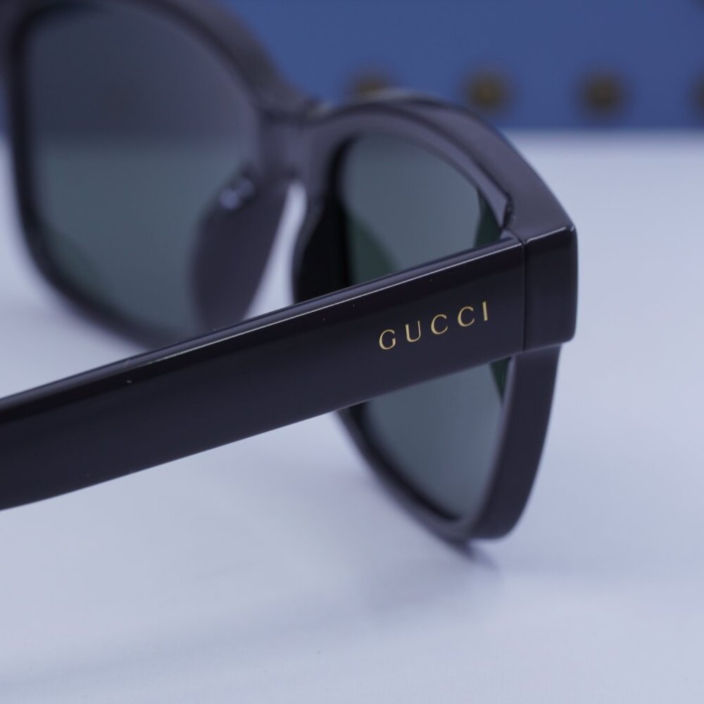 Gucci GG1716S 003 Square Sunglasses - Grey/Grey - Picture 9 of 11